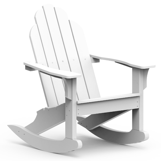 white Classic Adirondack Rocker