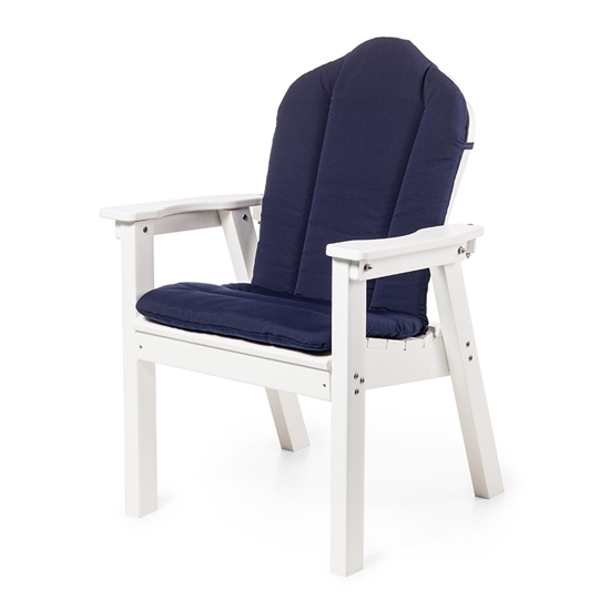 Seaside Casual Classic Adirondack Dining Chairs (014) with Cushions