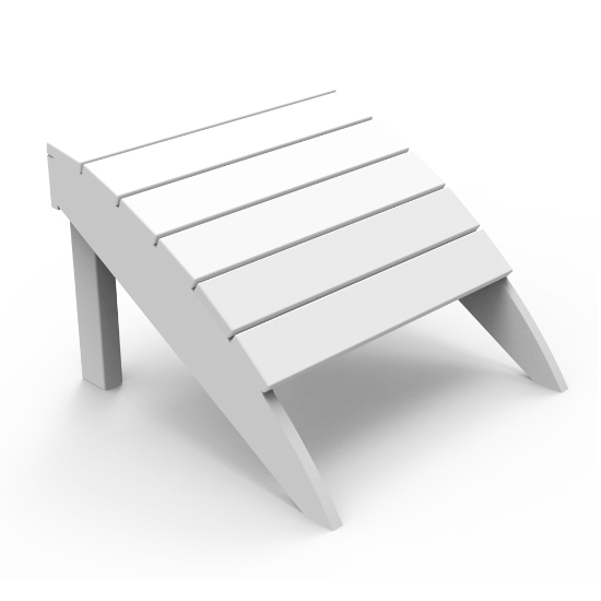 white Adirondack Ottoman