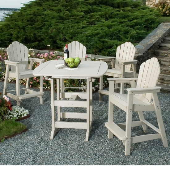 Seaside Casual Classic Adirondack Bar Set for 4 - SC-CLASSIC-SET12