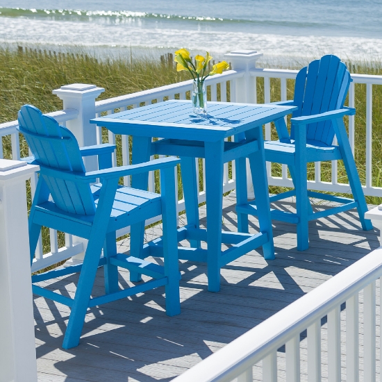 Seaside Casual Classic Adirondack Balcony Set for 2 - SC-CLASSIC-SET8