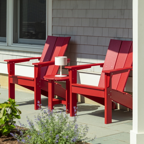 Coastline Set of 2 Monterey Adirondack Chairs with Side Table