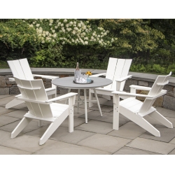 Seaside Casual Coastline Monterey Adirondack Chair Patio Set for 4 - SC-COASTLINE-SET13