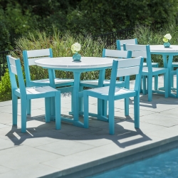 Seaside Casual Coastline Cafe Dining Set for 4 - SC-COASTLINE-SET3