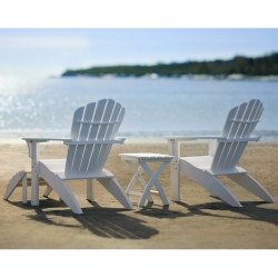Seaside Casual Coastline Harbor View Adirondack Set - SC-COASTLINE-SET7