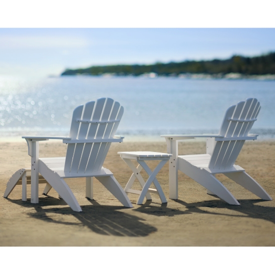 Seaside Casual Coastline Harbor View Adirondack Set - SC-COASTLINE-SET7
