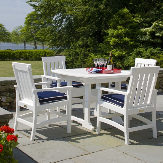 Seaside Casual Hampton Traditional Dining Set for 4 - SC-HAMPTON-SET1