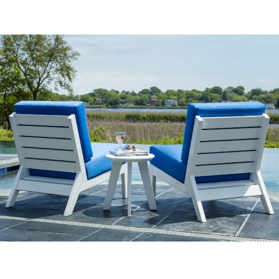 Seaside Casual Dex Armless Chair Patio Set - SC-DEX-SET11