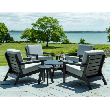 Seaside Casual Dex Club Chair Patio Set - SC-DEX-SET4