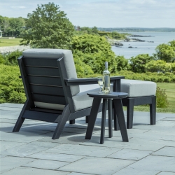 Seaside Casual Dex Lounge Chair and Ottoman Patio Set - SC-DEX-SET8