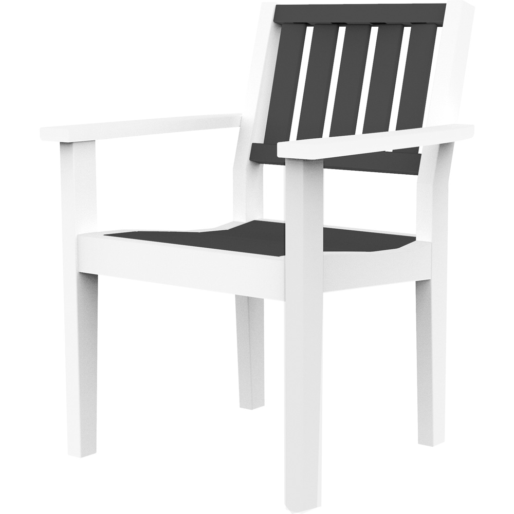 Seaside Casual Greenwich Slatted Dining Arm Chair - SC602S