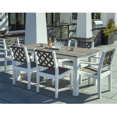 Seaside Casual Greenwich Provencal Dining Set for 6 - SC-GREENWICH-SET6