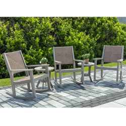 Seaside Casual Greenwich Woven Rocker Set of 3 - SC-GREENWICH-SET7
