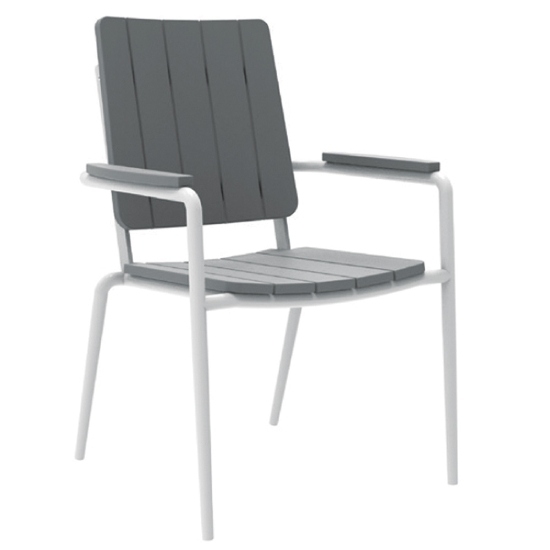 Seaside Casual HIP Stackable Dining Arm Chairs