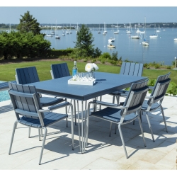 Seaside Casual HIP Modern Patio Dining Set for 6 - SC-HIP-SET2