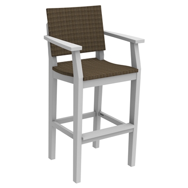 Seaside Casual Mad Woven Bar Arm Chair - SC283W