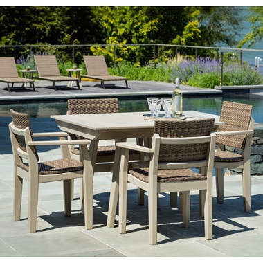 Seaside Casual Mad Woven Square Dining Set for 4 - SC-MAD-SET14