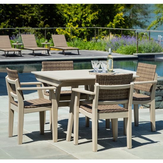 Mad Woven Square Dining Set for 4