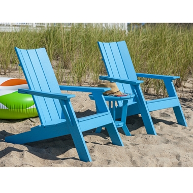 Seaside Casual Mad Adirondack Chair and Side Table Set - SC-MAD-SET23