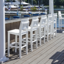 Seaside Casual Mad Armless Bar Chair Set of 5 - SC-MAD-SET25