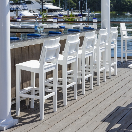 Seaside Casual Mad Armless Bar Chair Set of 5 - SC-MAD-SET25