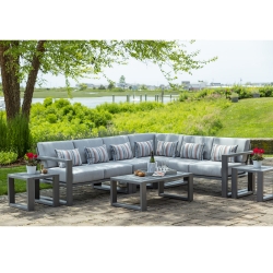 Seaside Casual Mia Envirowood Patio Sectional - SC-MIA-SET7