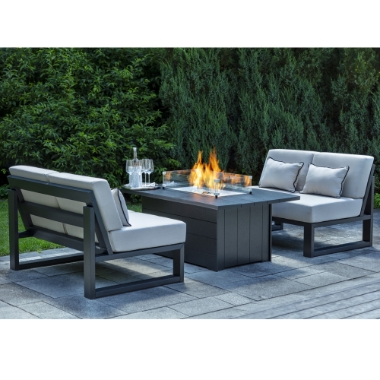 Seaside Casual Mia HDPE Fire Table Set