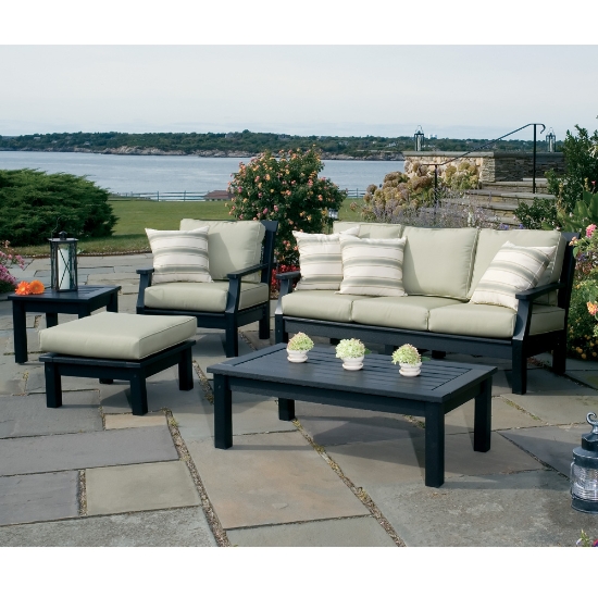 Nantucket Sofa and Lounge Chair with Ottoman Set