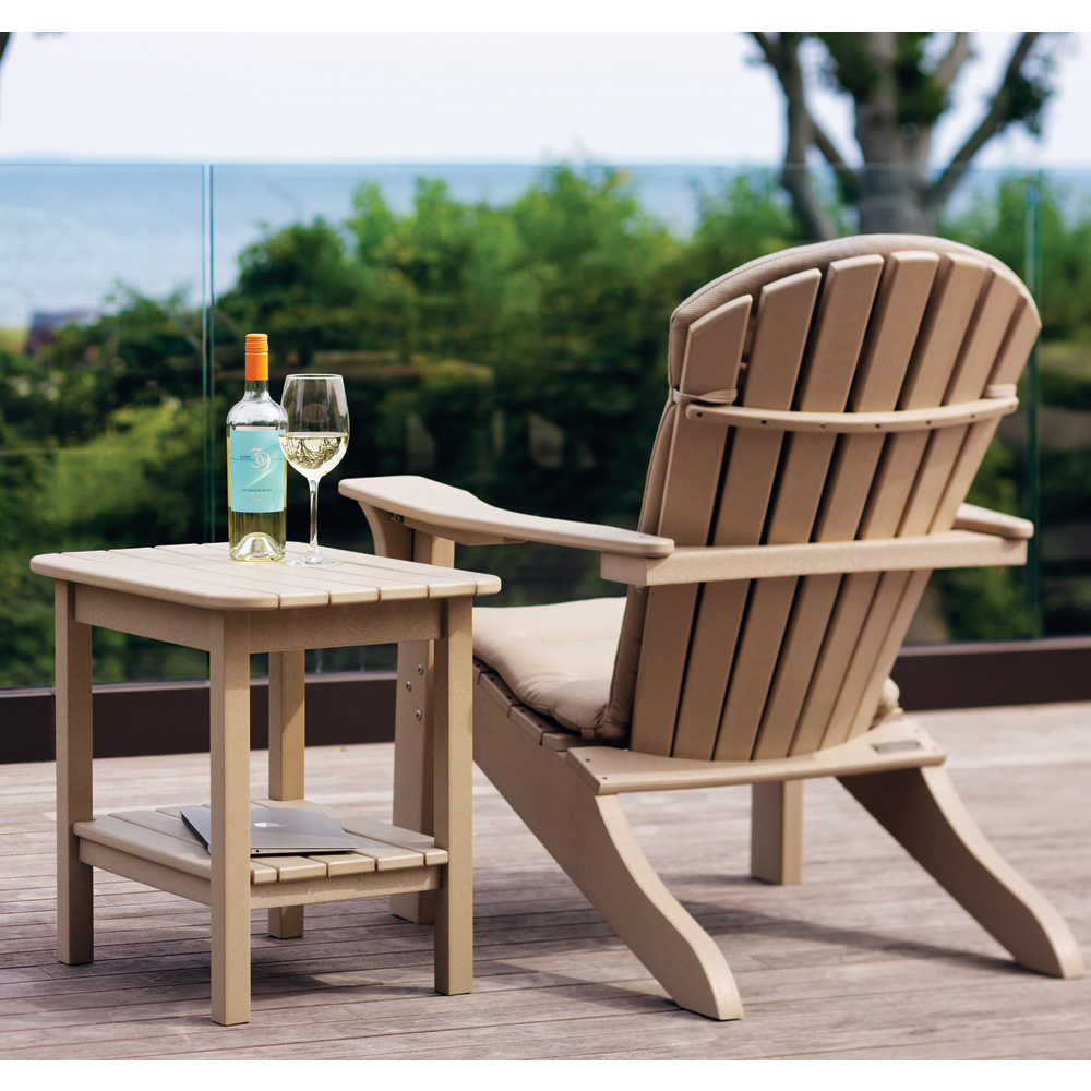 Seaside Casual Adirondack Shellback Chair and Side Table Set - SC-SHELLBACK-SET8