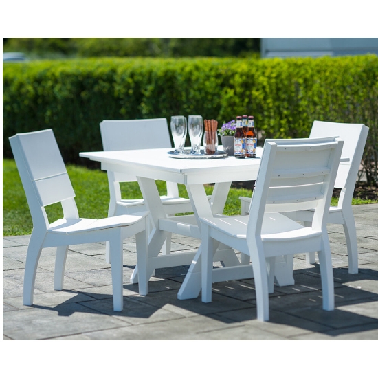 white dining set