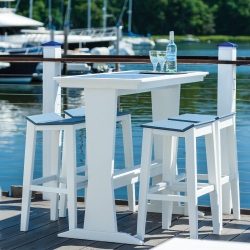 Seaside Casual SYM Patio Bar Set for 4 - SC-SYM-SET7
