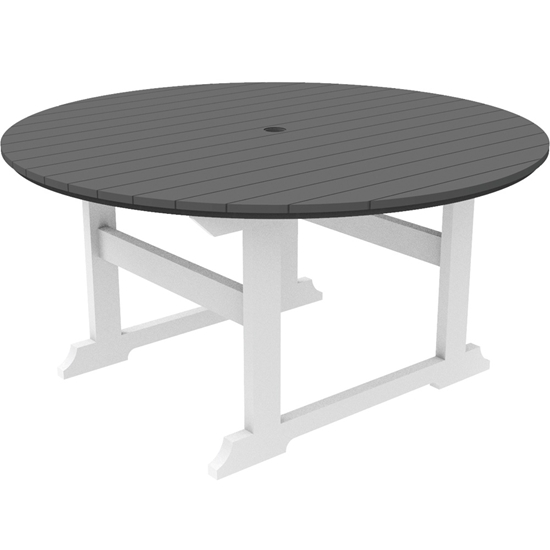 salem dining table with grey top