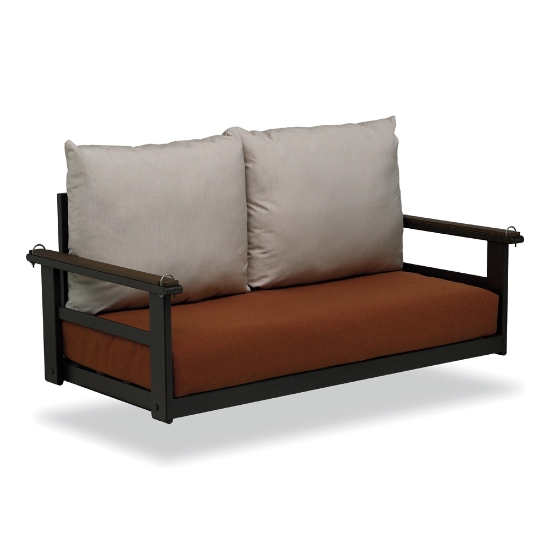 Telescope casual aluminum swing with deep seating cushions