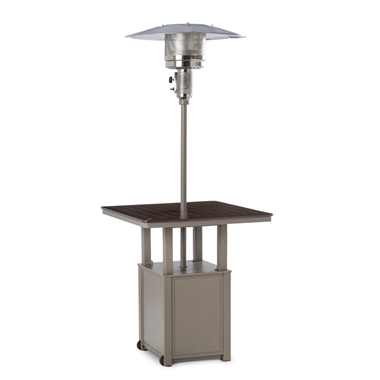 Telescope Casual Propane Patio Heater with 36" Square MGP Table Top - T110-7F50-7FX0
