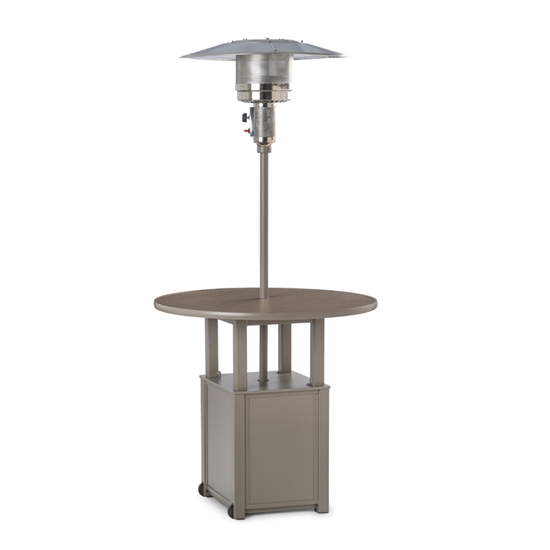 Telescope Casual Propane Patio Heater with 42" Round Hammered MGP Table Top - T900-7F50-7FX0