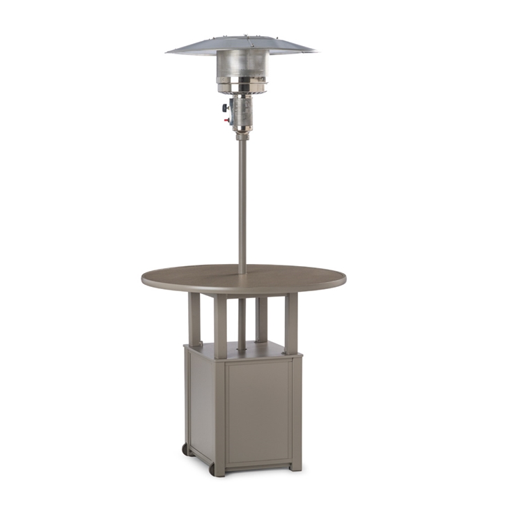 Telescope Casual Propane Patio Heater with 42" Round Hammered MGP Table Top - T900-7F50-7FX0