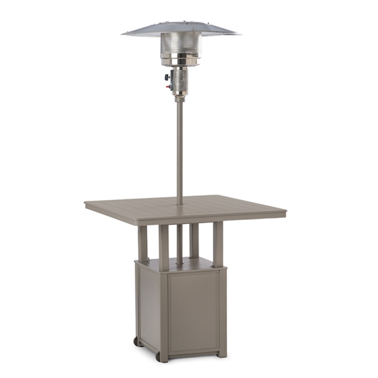 Telescope Casual Propane Patio Heater with 42" Square MGP Table Top - TP90-7F50-7FX0