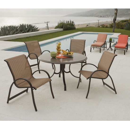 Telescope Casual Aruba II Sling 5 Piece Dining Set
