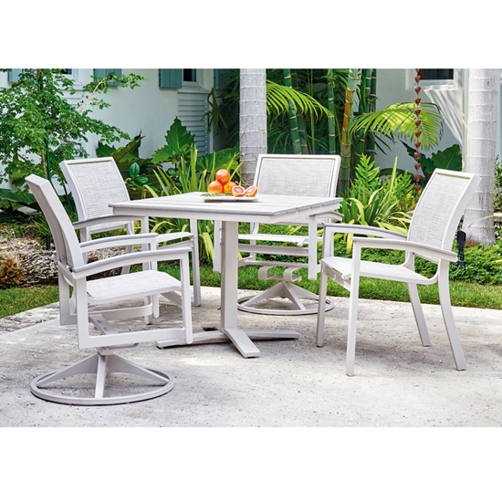 American made sling seating dining