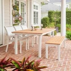 Telescope Casual Bazza Bench and Dining Chair Set - TC-BAZZA-SET13