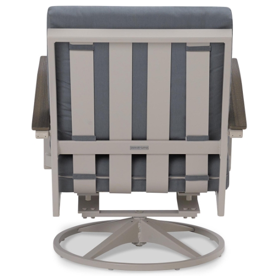 Bazza Cushion Swivel Rocker Lounge Chair back