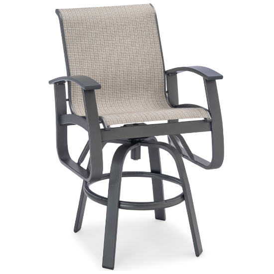 Telescope Casual Belle Isle Sling Bar Height Swivel Stool - L0B0