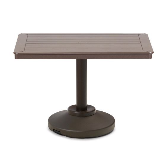 MGP Dash 36" Square Dining Table with 80 lbs. Pedestal Bas