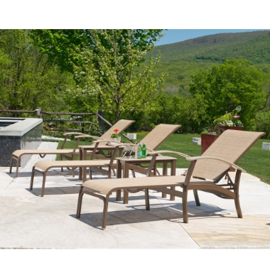 Telescope Casual Belle Isle Sling Chaise Lounge Set - TC-BELLESLING-SET3