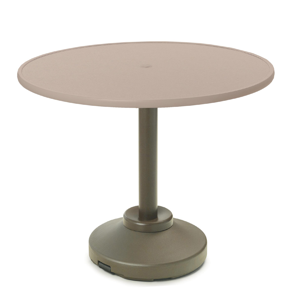 Telescope Casual 42" Round Cascade MGP Balcony Table with Weighted Pedestal Base - T900-3P20