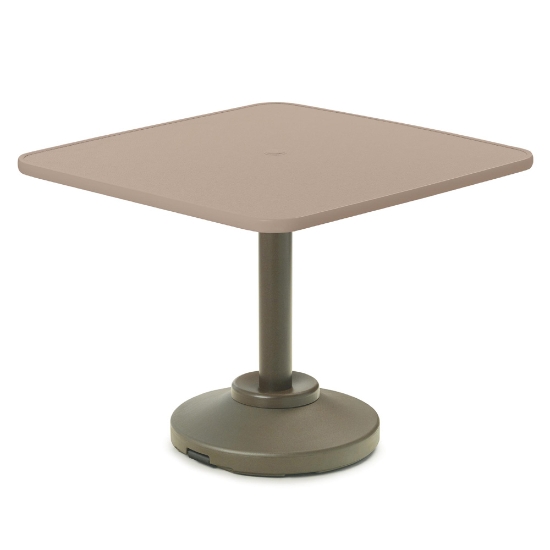 Telescope Casual 36" Square Cascade MGP Dining Table with Weighted Pedestal Base - T930-2P20