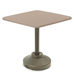 Telescope Casual 36" Square Cascade MGP Balcony Table with Weighted Pedestal Base - T930-3P20