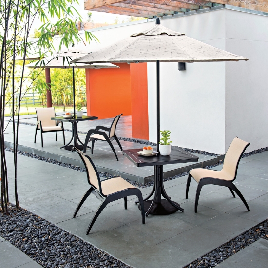 42" Round MGP Slat Top Dining Table - T120-2W50