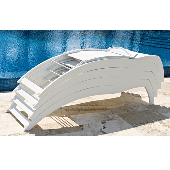 Telescope Casual Dune Stackable Chaise Lounger