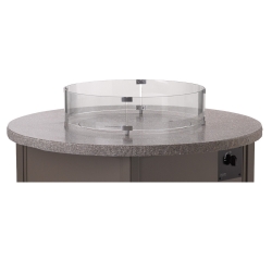 Telescope Casual Glass Surround for 48 Inch and 54 Inch Round Fire Tables - 4F00-GLS